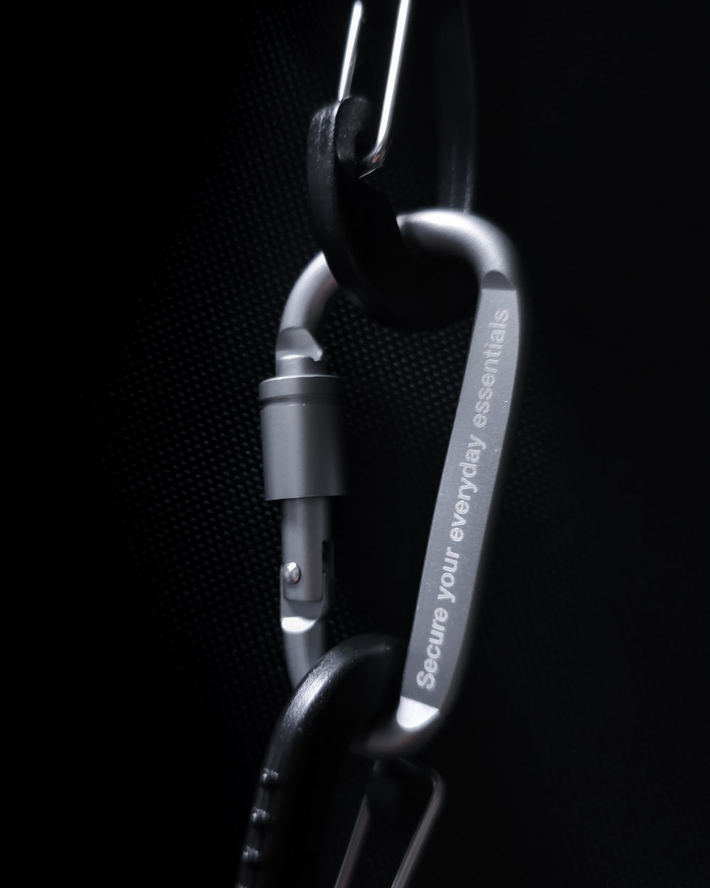 Renowned Silver Gray Carabiner by RENOWNED WEAR  -  available at RENOWNED WEAR 