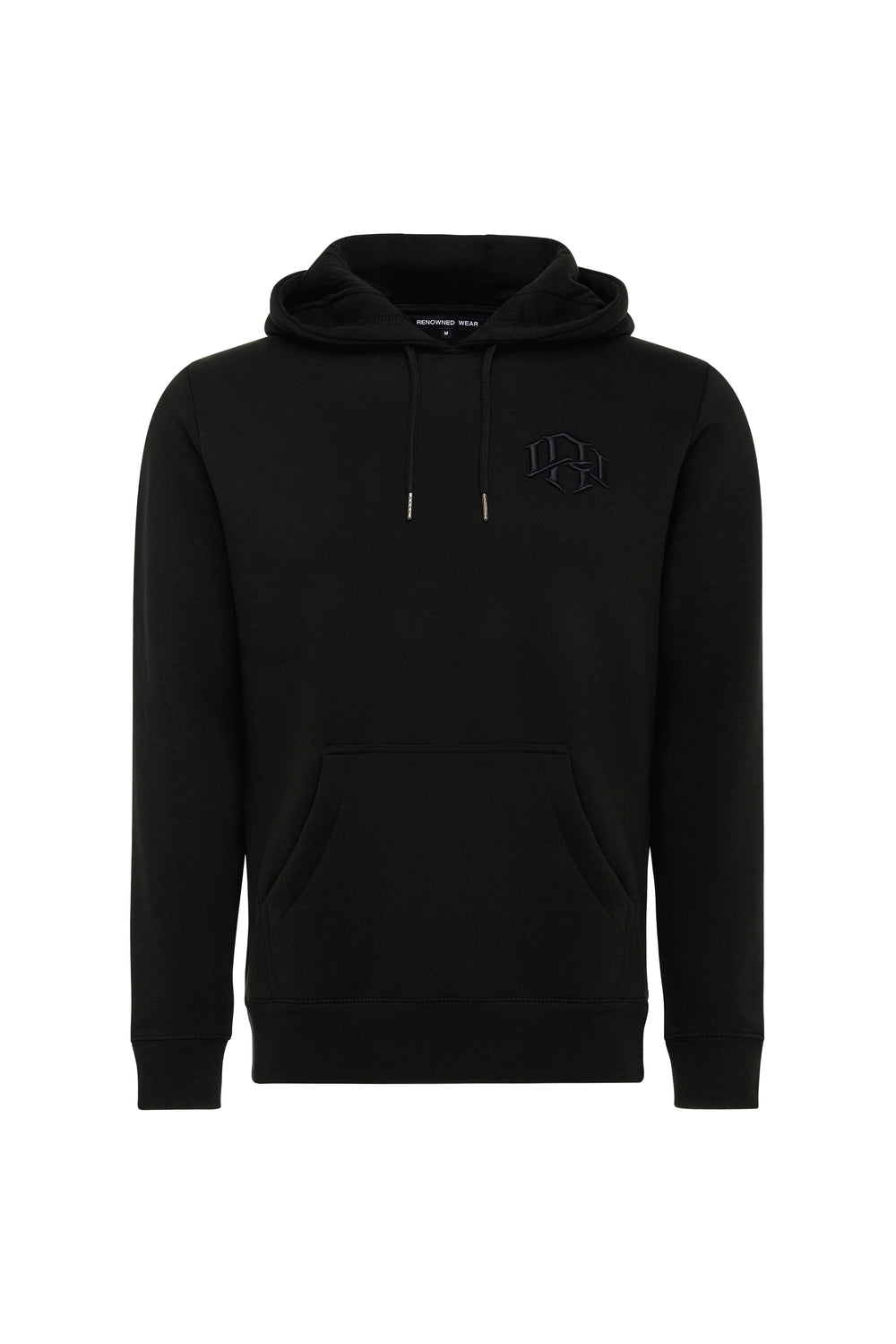 R. W LOGO HOODIE BLACK by RENOWNED WEAR - HOODIE available at RENOWNED WEAR 