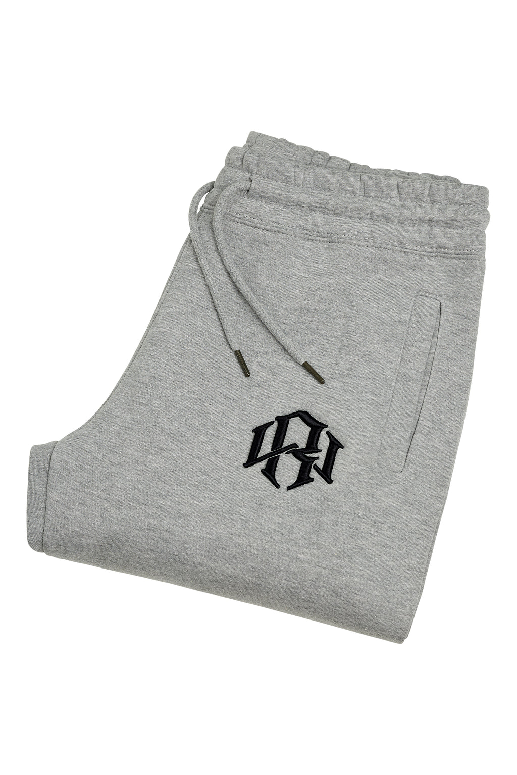 Renowned Wear 3D R.W Logo Heather Grey Sweatpants in Heavyweight